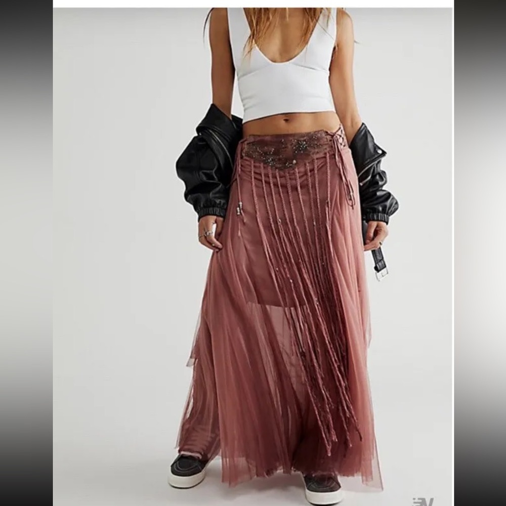 COPY - Brenda Knight x Free People Lace-Up Romance Tulle Sequin Embellished XL